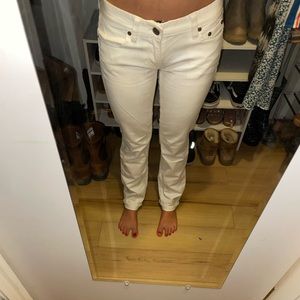 JCrew straight white jeans size 26s